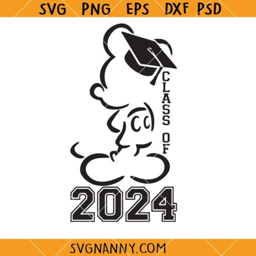 Mickey class of 2024 svg, Mouse graduation 2024 svg, Disney graduation 2024 svg    