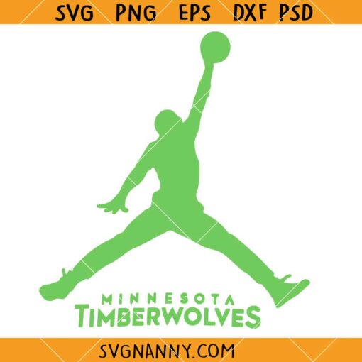 Minnesota Timberwolves Jordan Basketball SVG, Minnesota Timberwolves SVG, NBA Playoffs SVG    