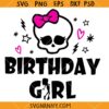 Monster birthday girl SVG, Monsters Parents Party SVG, Monster Girl Svg,  Monster Halloween Svg