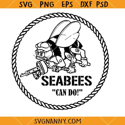 Navy SeaBees SVG, Navy SVG, Navy Logo Svg, US Navy Logo Svg  