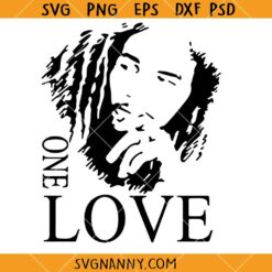 One love Bob Marley SVG, One Love svg, Africa SVG, Reggae Music Lover Svg, afro american svg     