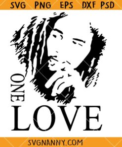 One love Bob Marley SVG, One Love svg, Africa SVG, Reggae Music Lover Svg, afro american svg     