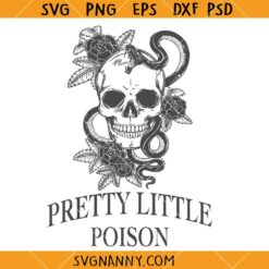 Pretty Little Poison skull SVG, Country Music Svg, Witch Club Svg, Warren Zeiders SVG, Country Music SVG   