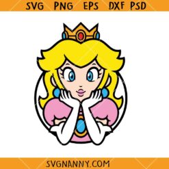 Princess Peach SVG, Super Mario SVG, Mario and princess peach SVG, Mario character SVG