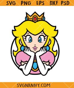 Princess Peach SVG, Super Mario SVG, Mario and princess peach SVG, Mario character SVG