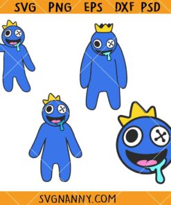 Rainbow Friends Roblox Blue SVG, Rainbow friends SVG, Blue Character Svg