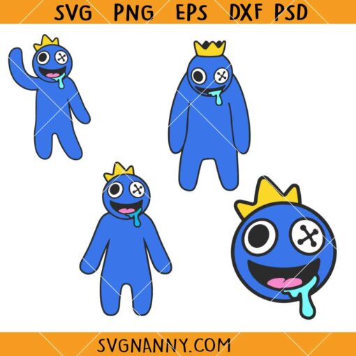 Rainbow Friends Roblox Blue SVG, Rainbow friends SVG, Blue Character Svg