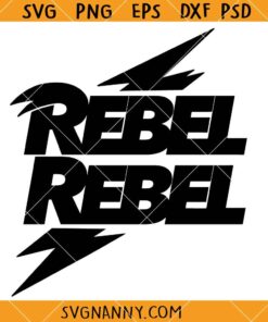 Rebel Rebel David Bowie SVG, Bowie rock music SVG, Rebel Rebel svg  