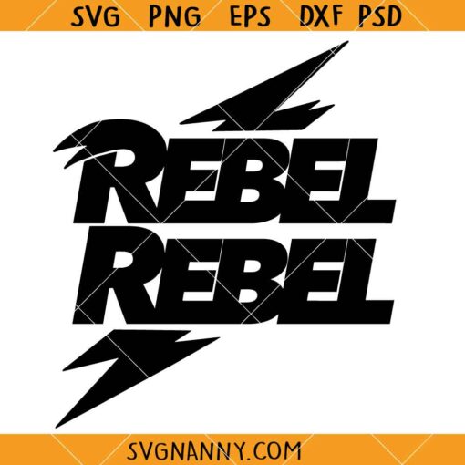 Rebel Rebel David Bowie SVG, Bowie rock music SVG, Rebel Rebel svg  