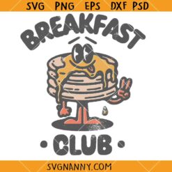 Retro breakfast club SVG, Breakfast Club Svg, Funny Breakfast Svg