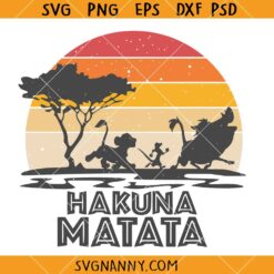 Retro hakuna matata SVG, Family Trip SVG, Hakuna Matata SVG  