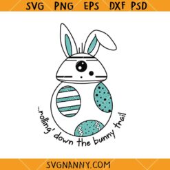 Rolling Down The Bunny Trail SVG, Easter Alien SVG, Easter Space SVG    