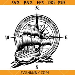 Ship compass svg, Nautical Svg, Nautical compass svg, Mariner's compass svg, Rose of winds svg    