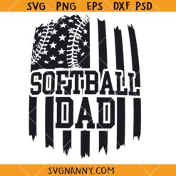 Softball dad flag SVG, Softball Dad SVG, American Flag Softball Dad Svg, Softball Svg, Softball Dad Shirt Svg