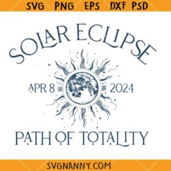 Solar Eclipse 2024 Path of Totality SVG,Path Of Totality SVG PNG, Total Solar Eclipse April 8 2024 SVG, NY 2024 Solar Eclipse SVG, Soral eclipse SVG, Suni SVG