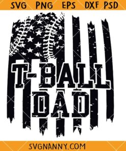 T ball dad flag SVG, Baseball svg, baseball dad flag svg, Baseball Dad svg, Baseball Shirt SVG   