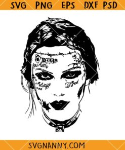 Taylor Swift Fortnight Post Malone Tattoo SVG, Taylor Swift Covered in Post Malone Tattoos SVG, Taylor Swift Fortnight SVG, Taylor Swift Post Malone SVG