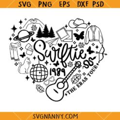 Taylor Swift heart SVG, Taylor Swift Album Names Heart SVG, Taylor Swift Album SVG, Love Taylor Swift SVG