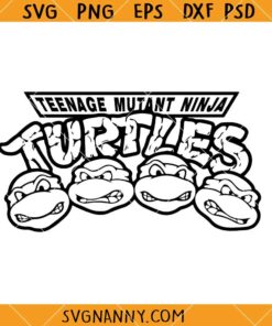 Teenage Mutant Ninja SVG, Turtles Svg, TMNT Logo Svg, Ninja Turtles Friends Svg