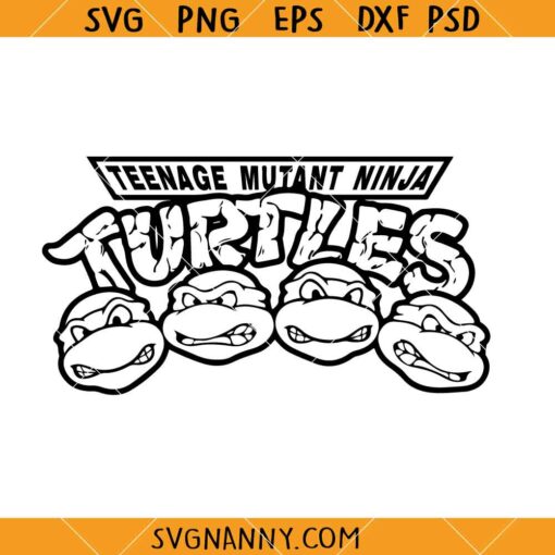 Teenage Mutant Ninja SVG, Turtles Svg, TMNT Logo Svg, Ninja Turtles Friends Svg
