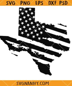 Texas map flag SVG, Texas State Map and Flag SVG, Texas Shape Vector SVG