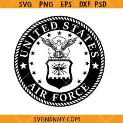 US Air force Emblem svg, USAF Logo  SVG, US Air Force SVG, Military T-Shirt SVG     