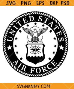 US Air force Emblem svg, USAF Logo  SVG, US Air Force SVG, Military T-Shirt SVG     