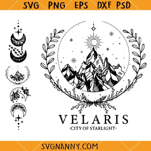 Velaris City Of Starlight ACOTAR SVG, A Court of Thorns and Roses Svg, Bookish Svg    