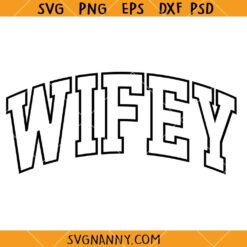 Wifey Varsity font SVG, Wifey Svg, Varsity Font Svg, Mom Life Svg, College Font Svg 