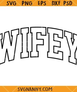 Wifey Varsity font SVG, Wifey Svg, Varsity Font Svg, Mom Life Svg, College Font Svg 
