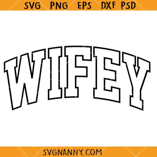Wifey Varsity font SVG, Wifey Svg, Varsity Font Svg, Mom Life Svg, College Font Svg 