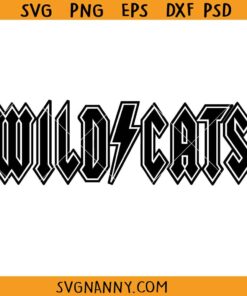 Wildcats Lightning Bolt SVG, Wildcats Svg, Basketball Svg, Wildcats Basketball Lightning Bolt Svg  