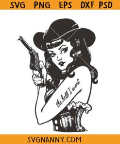 Rebel Cowgirl with gun SVG, Chicana Chicano Svg, Mexican Svg    