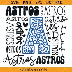 Astros Typography Svg, Astros Font SVG, Astros SVG, Typography Astros Svg