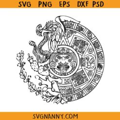 Aztec Calendar SVG, Aztec Svg, Aztec Clipart SVG, Stone of the Sun Svg