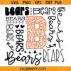 Bears Typography Svg, Bear Font SVG, Bears football SVG, Typography Bears Svg