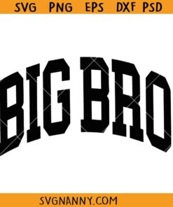 Big Bro varsity SVG, Big Bro Shirt Svg, Big Brother Svg