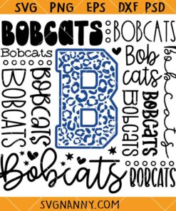 Bobcats Typography Svg, Bobcats Font SVG, Bobcats football SVG, Typography Bobcats Svg