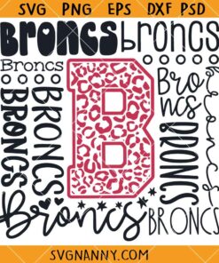 Broncs Typography Svg, Broncs Font SVG, Broncs SVG, Typography Broncs Svg