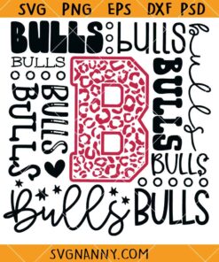 Bulls Typography Svg, Bulls Font SVG, Bulls SVG, Typography Bulls Svg      