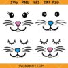 Bunny Face SVG bundle, Easter shirt Svg, Easter Bunny Svg, Rabbit Svg