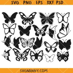 Butterfly SVG bundle, Butterfly Silhouette SVG, swarm of butterflies svg
