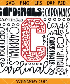 Cardinals Typography SVG, Cardinals Font SVG, Cardinals SVG, Typography Cardinals Svg