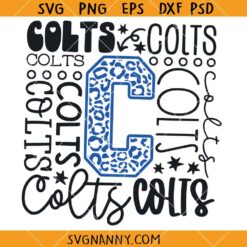 Colts Typography Svg, Colts Font SVG, Colts SVG, Typography Colts Svg 