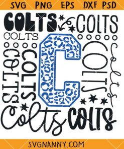 Colts Typography Svg, Colts Font SVG, Colts SVG, Typography Colts Svg 