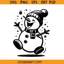 Cute snowman SVG, Snowman Merry Christmas Svg