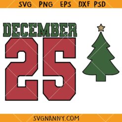 December 25 Pocket Design SVG, Christmas SVG, Christmas decoration SVG, Christmas Shirt svg