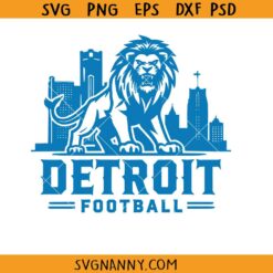 Detroit Football sports svg, Football Svg, Detroit Lion Football Svg, Sports Logo Svg