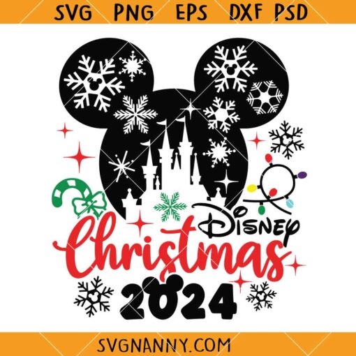 Disney Christmas 2024 SVG, Christmas Vacation 2024 SVG