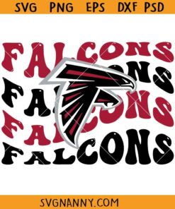 Falcon retro wavy SVG, Falcons Mascot SVG, Falcons School Mascot svg, Falcons SVG